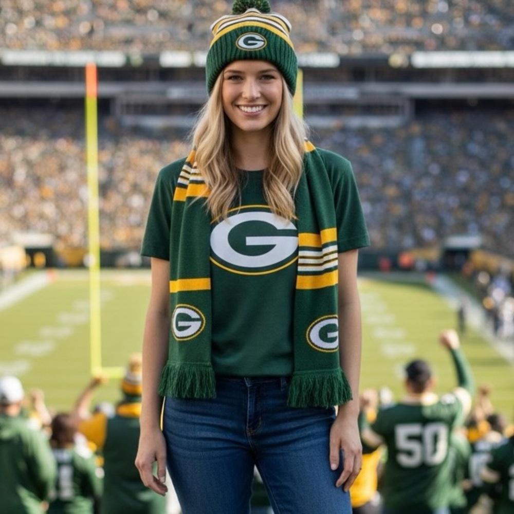 NEW‎ Green Bay Packers NFL Team Apparel T-Shirt Football Women's Medium
